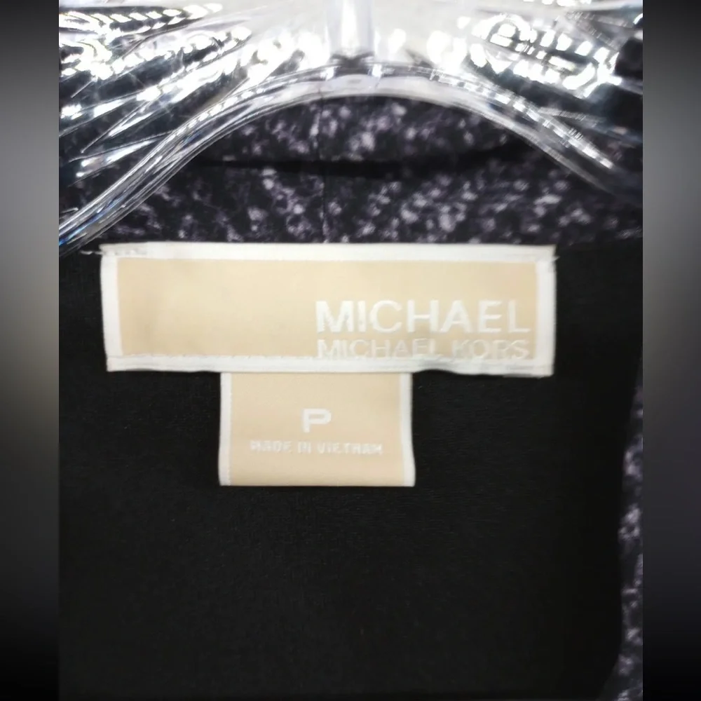 MICHAEL KORS Faux Wrap, Patterned Dress with POCKETS Size P- XS - Picture 3 of 14